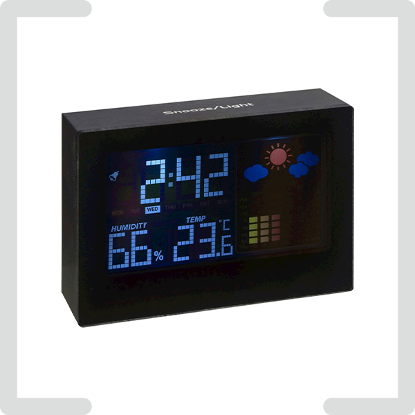 Thermometer und Funkuhren mit Logo