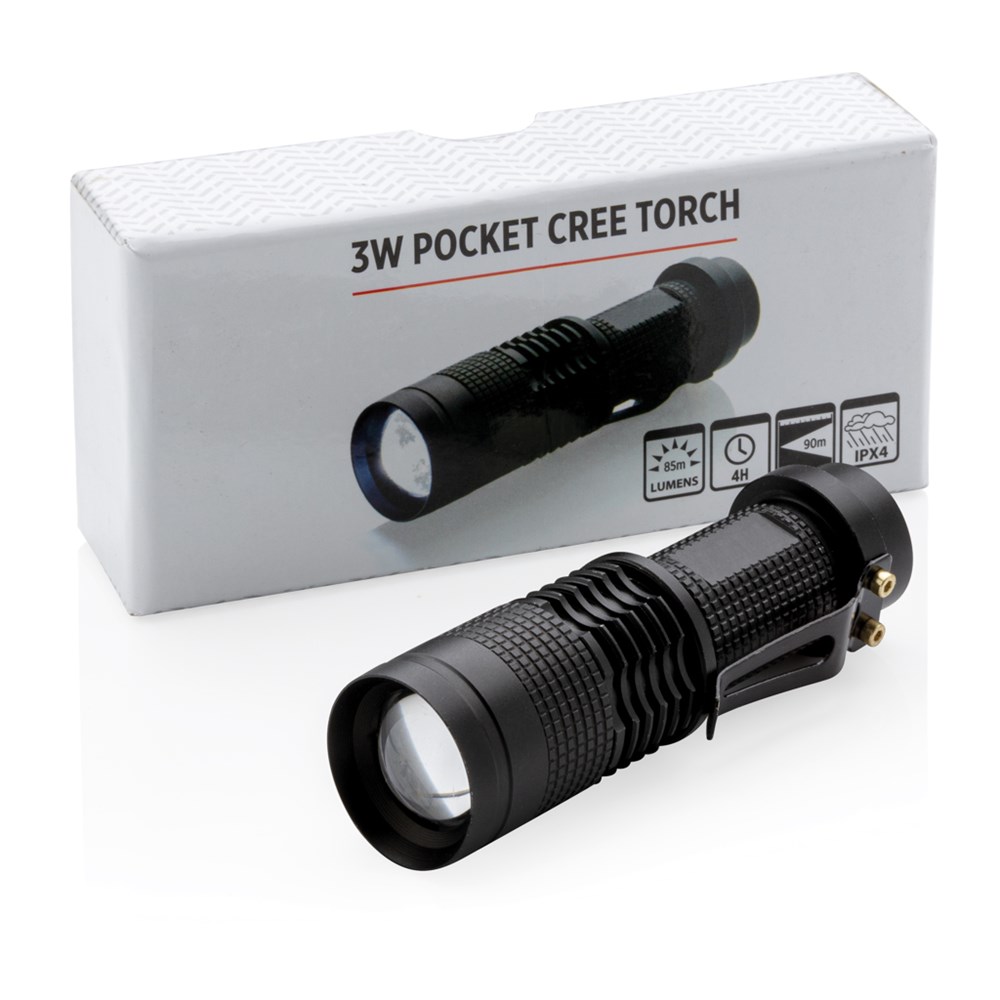 Kompakte 3W Cree Taschenlampe