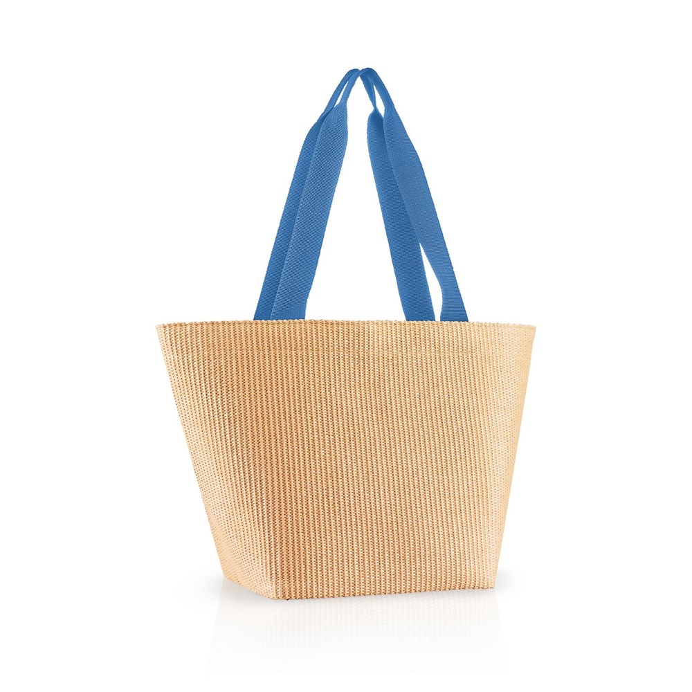 shopper M raffia blue