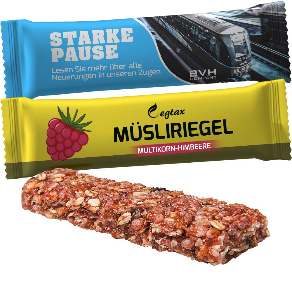 Müsliriegel Multikorn-Himbeere, ca. 30g, Flowpack