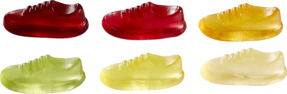 Fruchtgummi-Standardformen 10 g, Jogging-Schuh