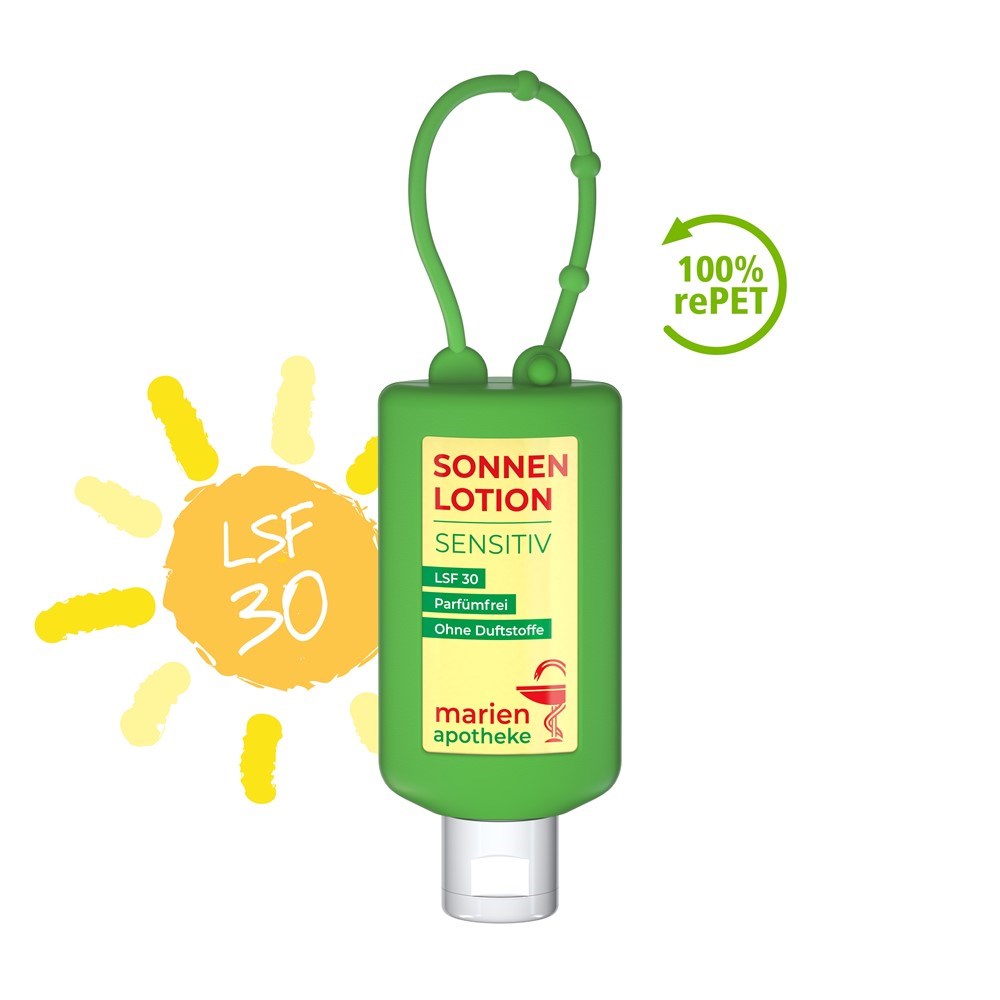 Sonnenmilch LSF 30 (sens.), 50 ml Bumper (grün), Body Label (R-PET)