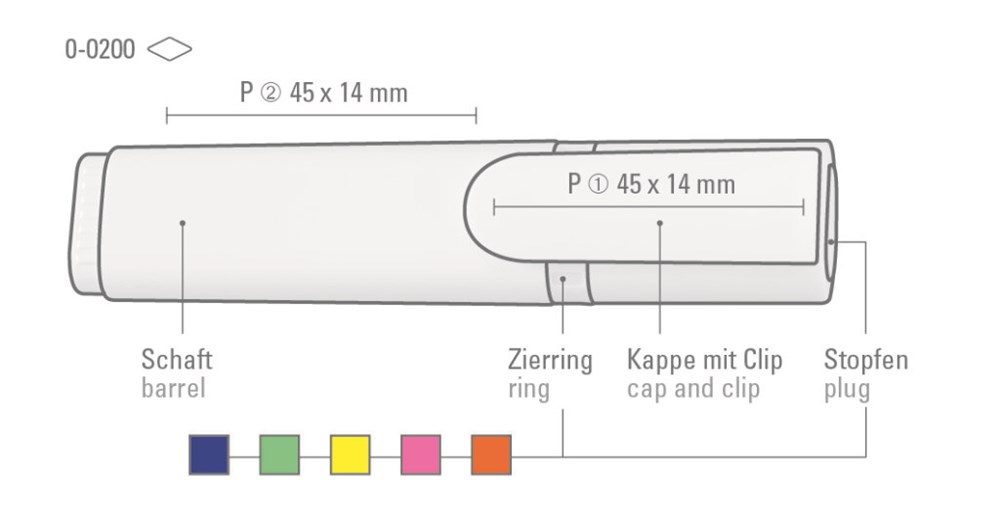 TEXTMARKER 2er SET, kombiniert