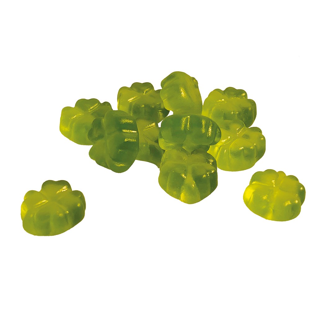 Fruchtgummi Kleeblatt Werbetüte 10 g  ,  Inhalt:  Kleeblatt