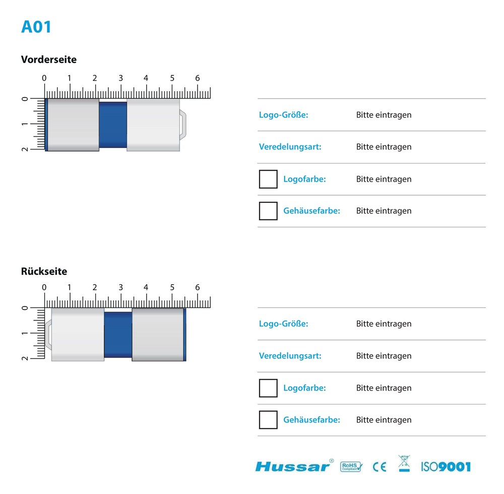 USB-Stick A01 USB 2.0 Flash Disk   8 GB SchwarzSchwarzUSB 2.0 Flash Disk 8 GB