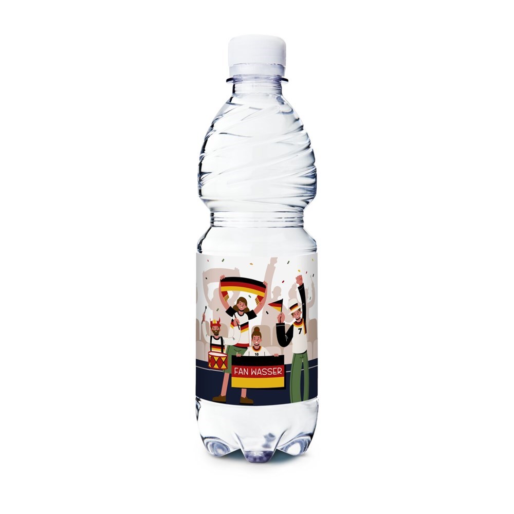 500 ml PromoWater - Mineralwasser mit Kohlensäure, Hergestellt in Deutschland - Eco Papier-Etikett