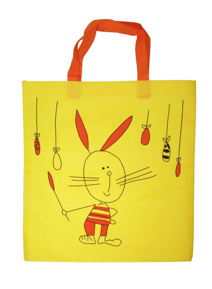 Motivtasche Hasi 38 x 42 cm - Tasche Gelb