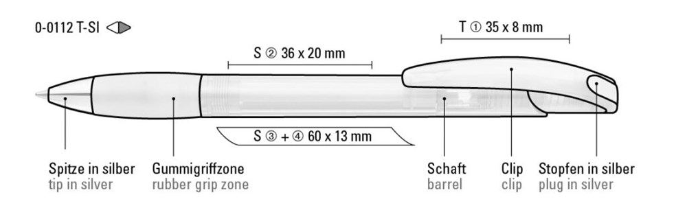 MEMORY transparent SI, anthrazit