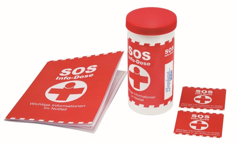 SOS-Info-Box (Notfalldose)