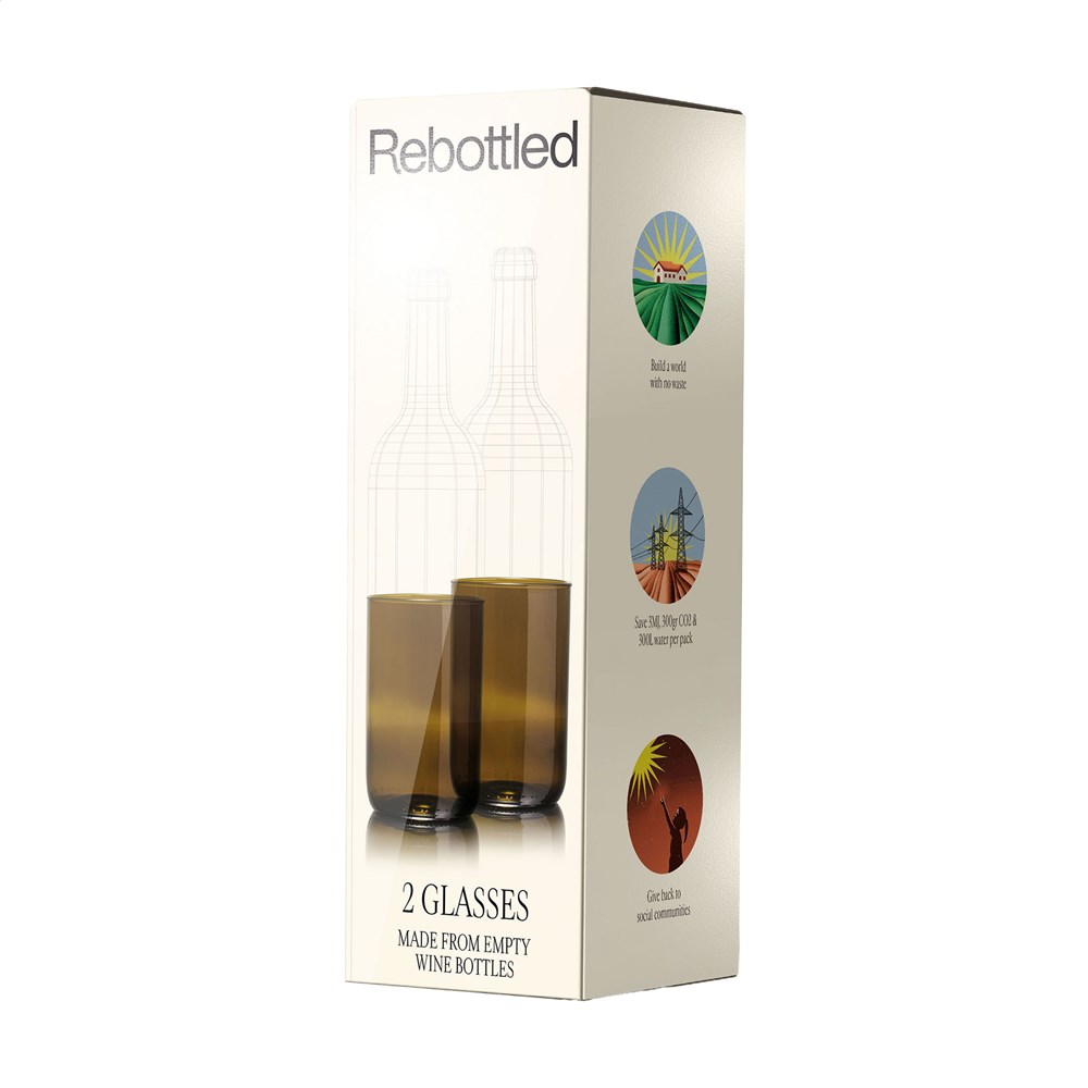 Rebottled® Tumbler 2-pack Trinkgläsern