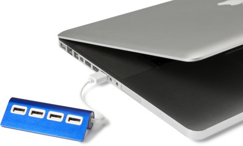 USB-Hub aus Aluminium Leo