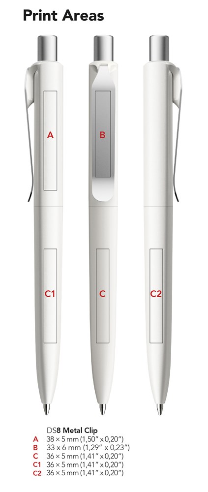 Prodir DS8 PSR Soft Touch MetallclipHellgrün Soft Touch