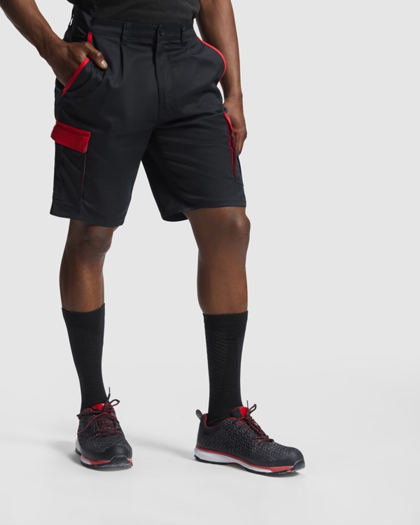 TAHOE BERMUDA SHORTS S/S BLACK/RED