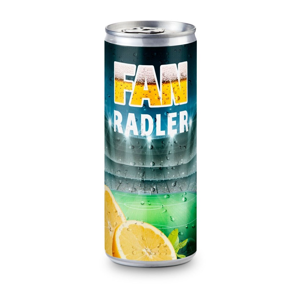 Radler - Mischgetränk aus Bier und Zitronenlimonade, spritzig und frisch - Eco Papier-Etikett, 250 ml