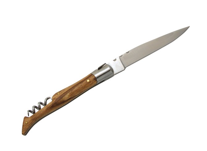 Taschenmesser 'Tradition', 12cm, Korkenzieher, Zebranoholz, (etui)