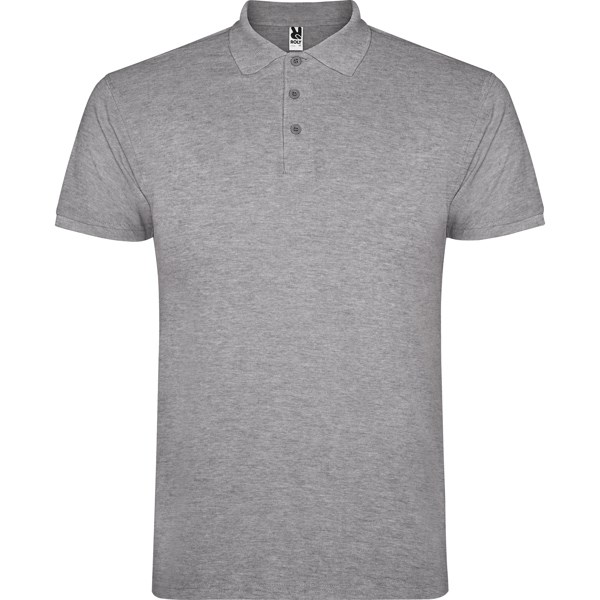 POLO-SHIRT STAR S/L GRAUMELIERT