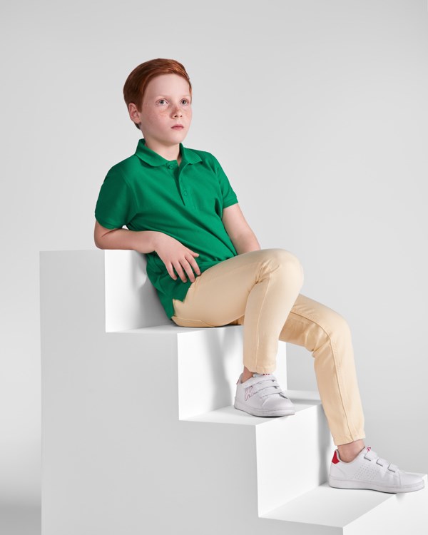 POLO-SHIRT STAR S/L GRAUMELIERT