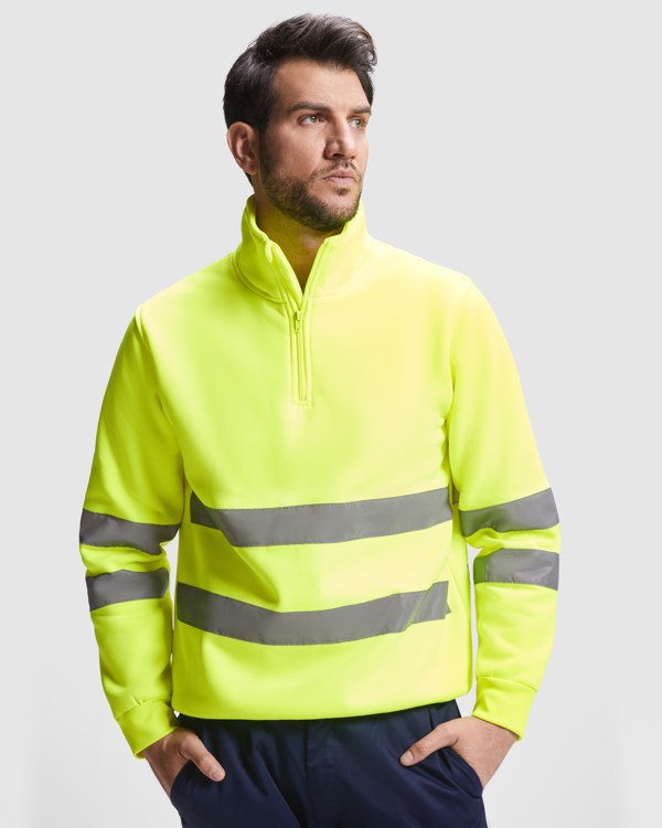 AV SPICA SWEATSHIRT S/L LEAD/FLUOR YELLOW