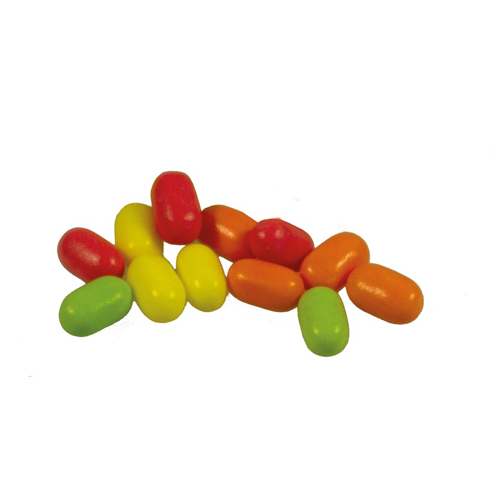 Klapp-Dose-59 20 g  ,  Inhalt:  Bunte Frucht Dragees gemischt (Dose)