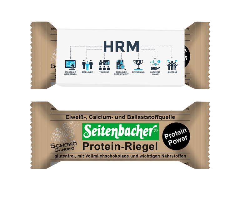 Seitenbacher Protein-Riegel im Werbeschuber