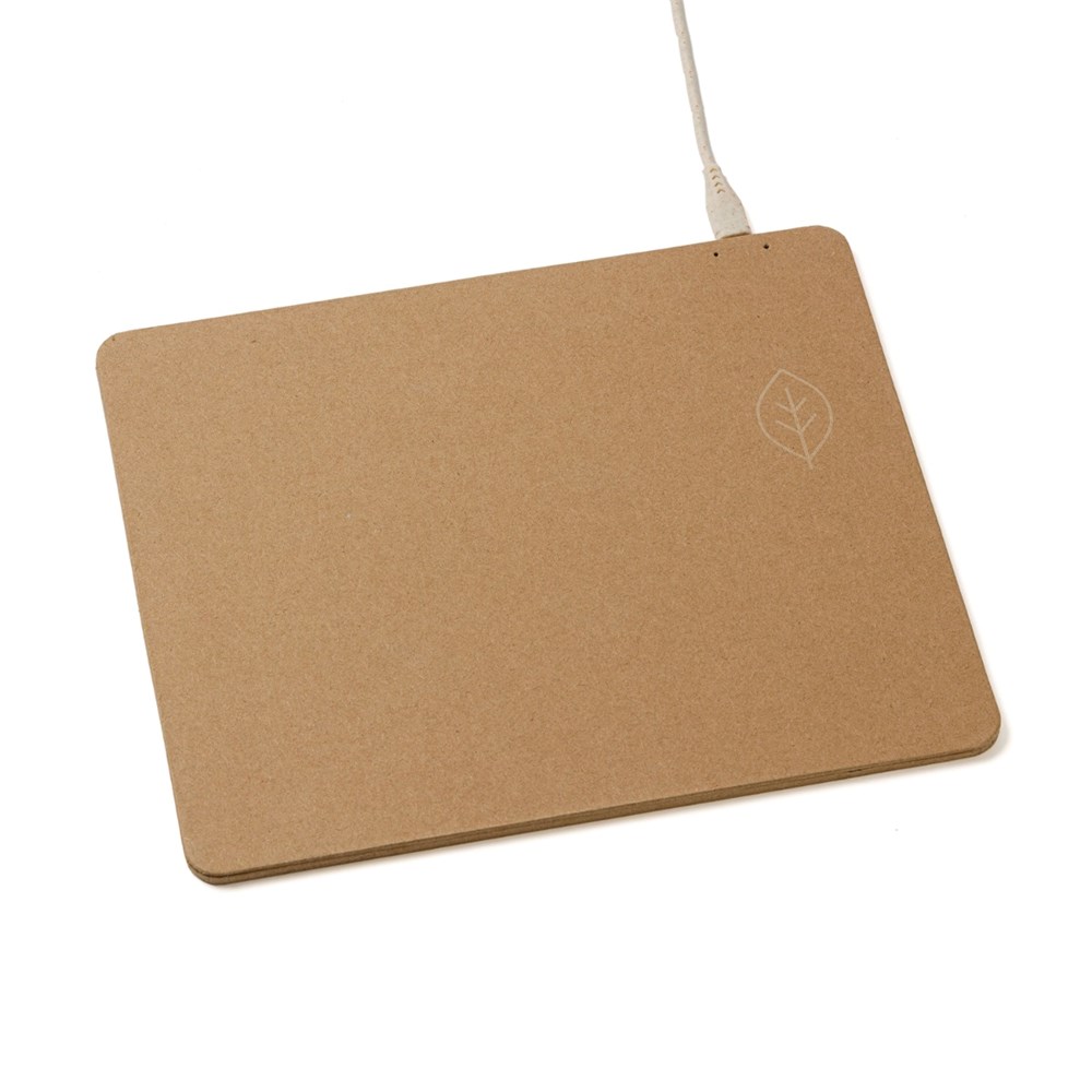 Wireless Charger Mauspad - Papier-Braun