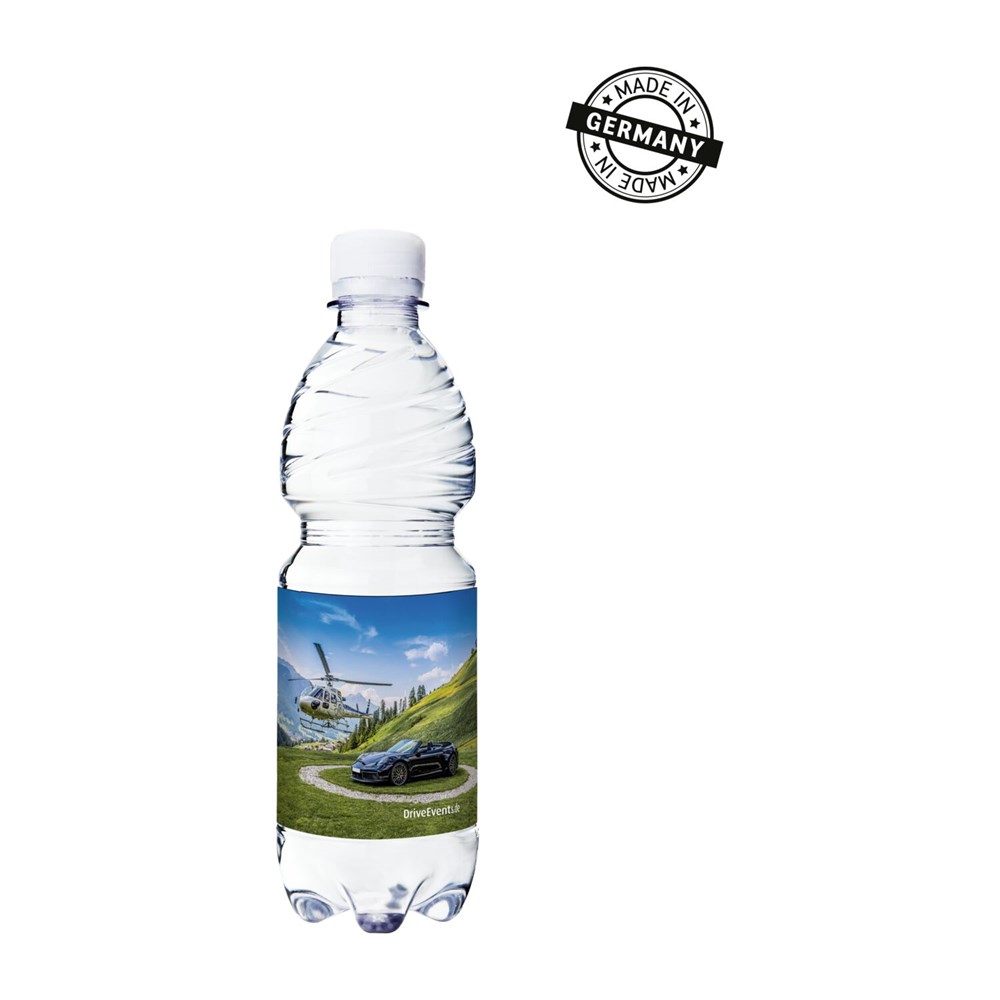 500 ml PromoWater - Mineralwasser, still, Hergestellt in Deutschland - Eco Papier-Etikett