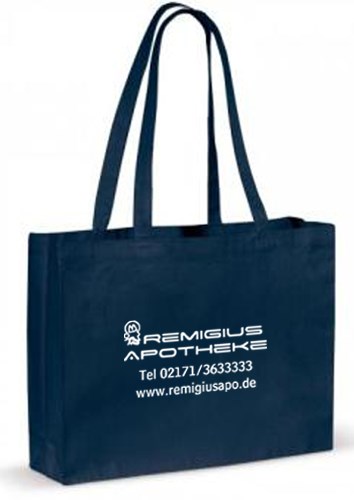 Non Woven Tasche 60 x 50+10cm dunkelblau