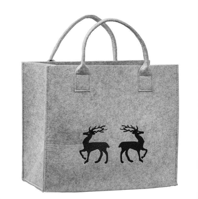 Eleganter Shopper "Hirsch" aus Filz