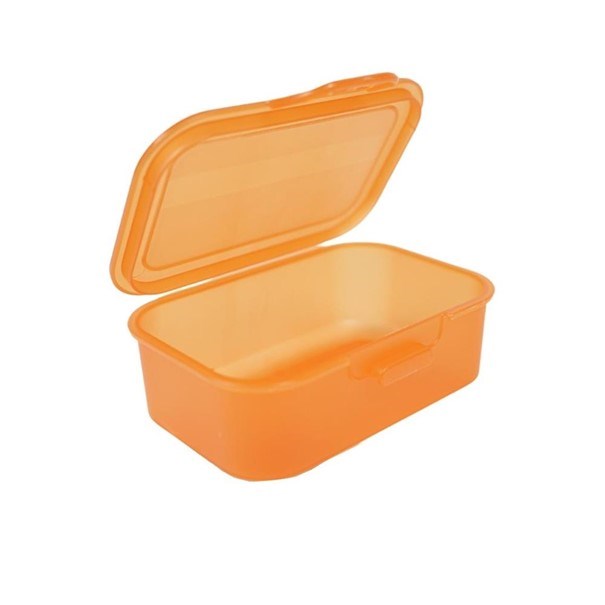 Snack box transparent orange