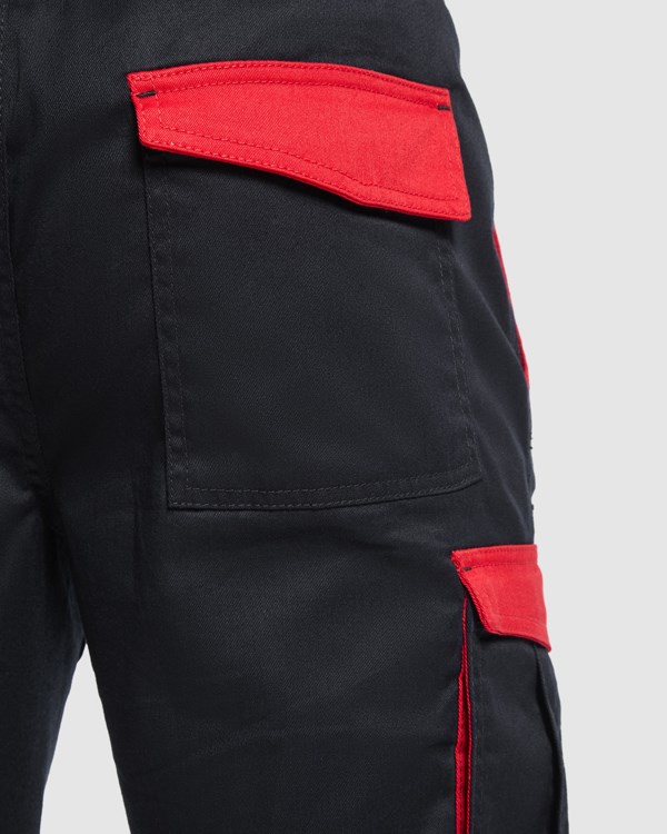 TAHOE BERMUDA SHORTS S/S BLACK/RED