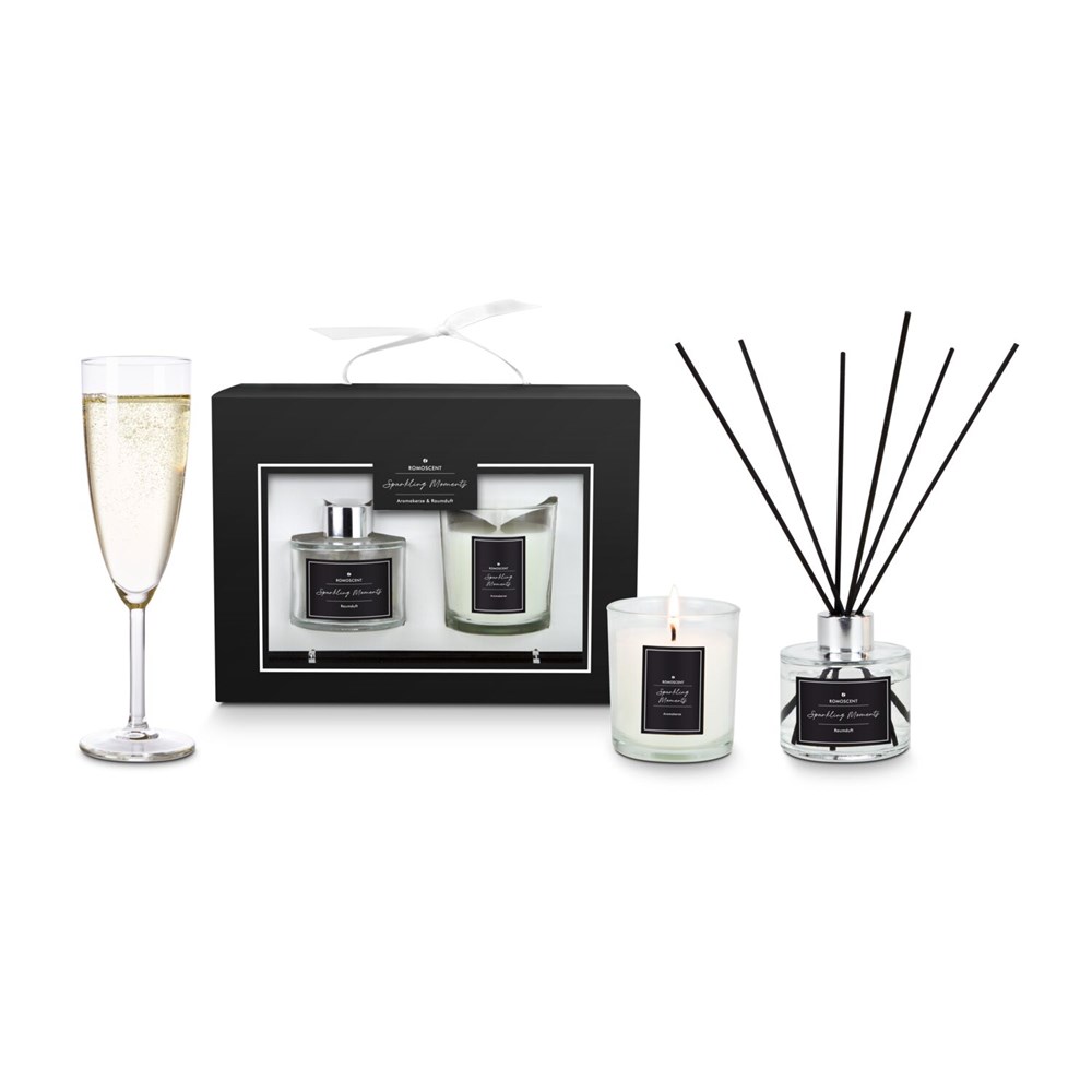 ROMOSCENT® Aroma-Set Sparkling Moments, Raumduft & Aromakerze