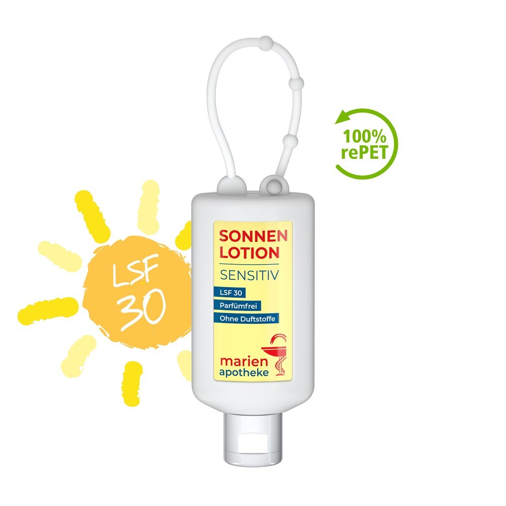 Sonnenmilch LSF 30 (sens.), 50 ml Bumper (frost), Body Label (R-PET)