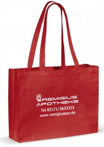 Non Woven Tasche 60x50+10cm rot