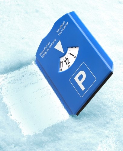 Parkscheibe mit Eiskratzer mit 3 EK-Chip