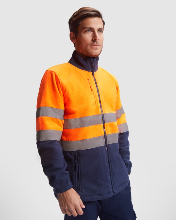 FLEECEJACKE AV ALTAIR S/L FLUOR GELB