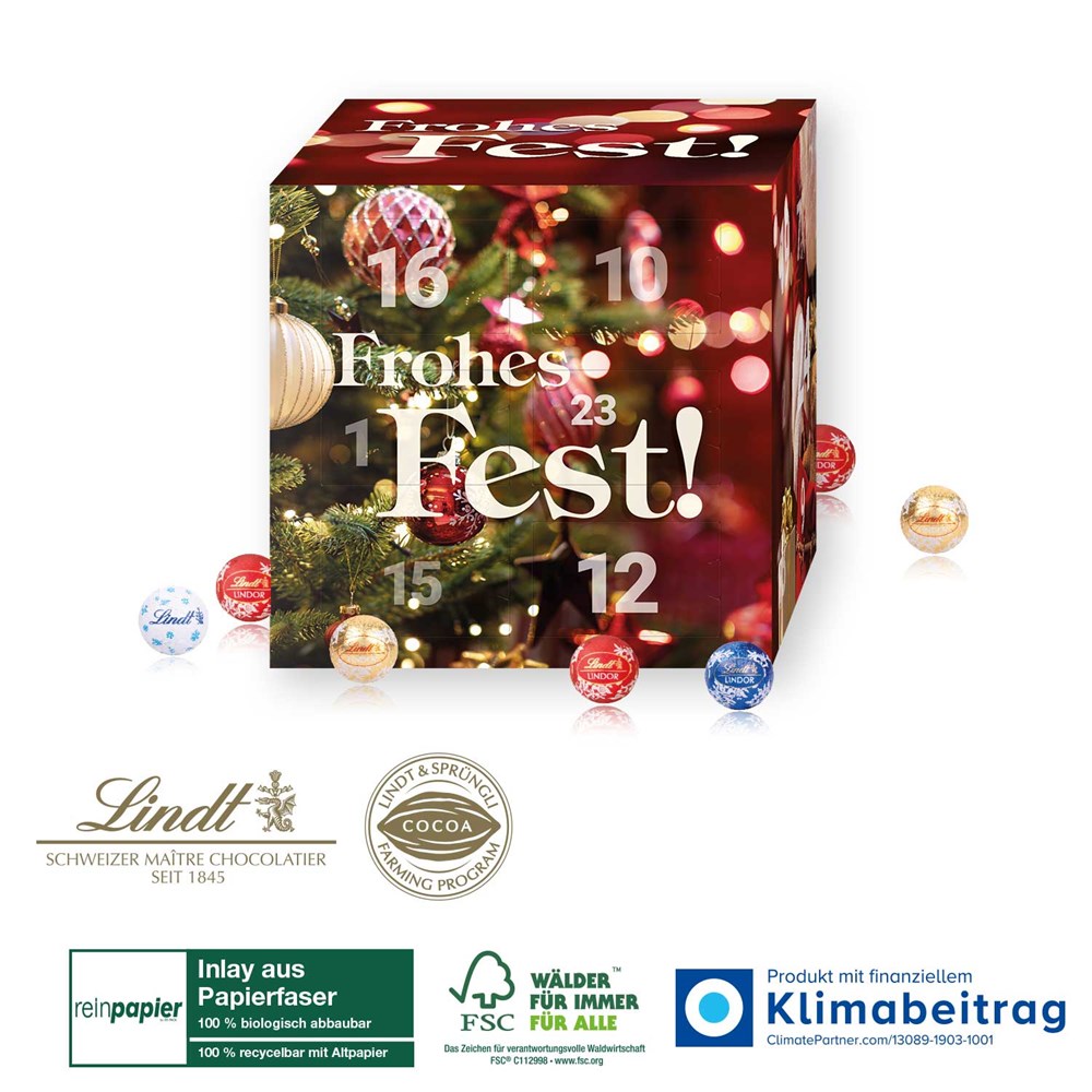 Adventskalender Lindt „Cube“ Organic