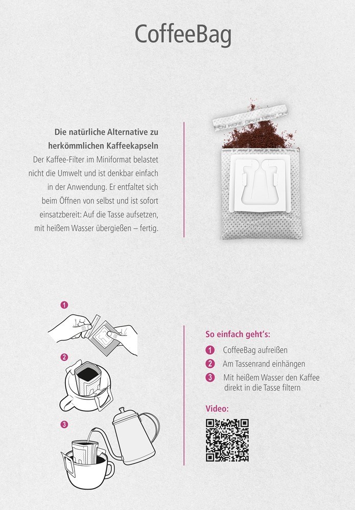 CoffeeBag - Fairtrade - weiß