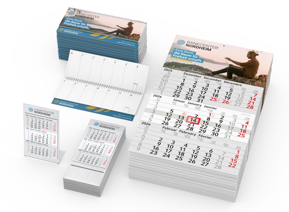 Werbe-Spar-Set Kalender Bestseller