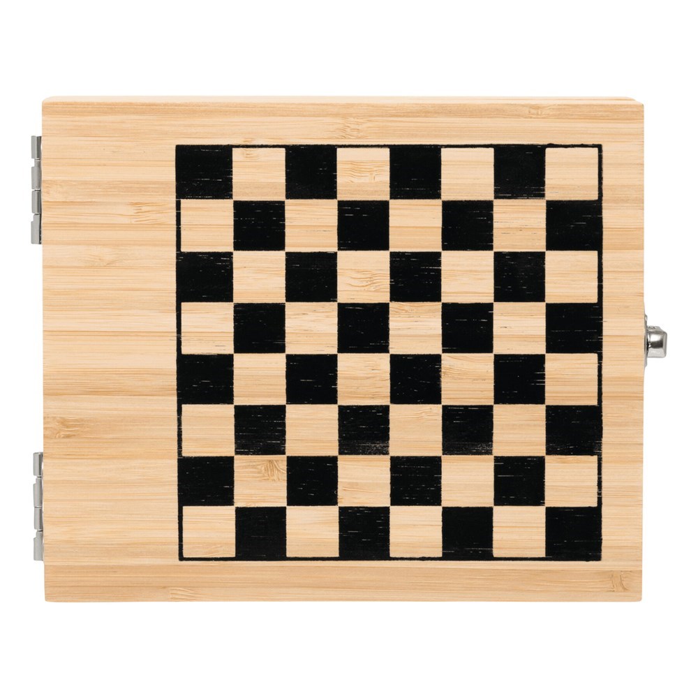 Weinset BAMBOO CHESS mit Schachspiel