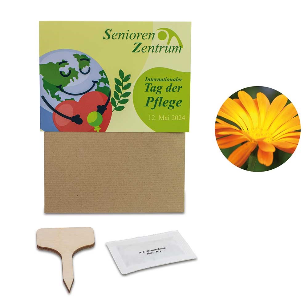 Pflanz-Set - 2er-Set - Ringelblume / Vergissmeinnicht