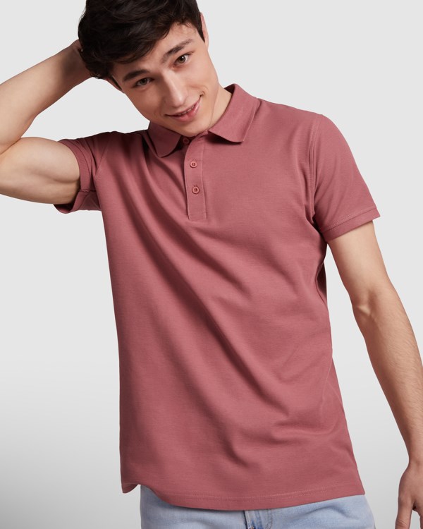 POLO-SHIRT STAR S/L GRAUMELIERT