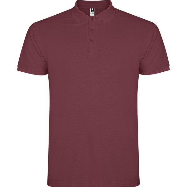 STAR POLO SHIRT S/XS BERRY RED