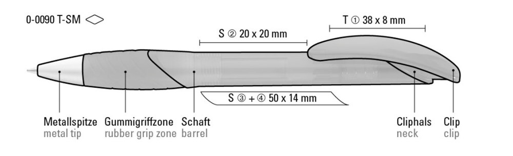 X-DREAM transparent SM, anthrazit